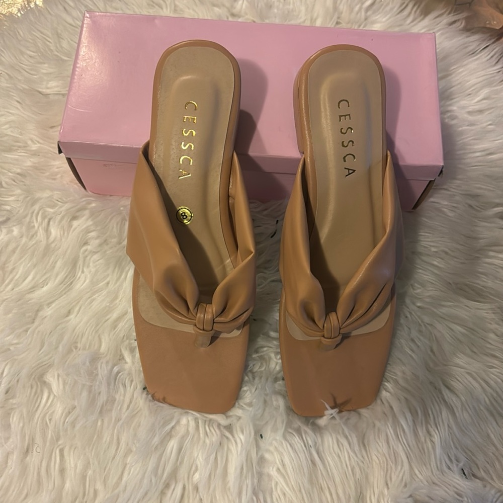 CESSCA FLAT HEEL SLIPPERS SIZE 38